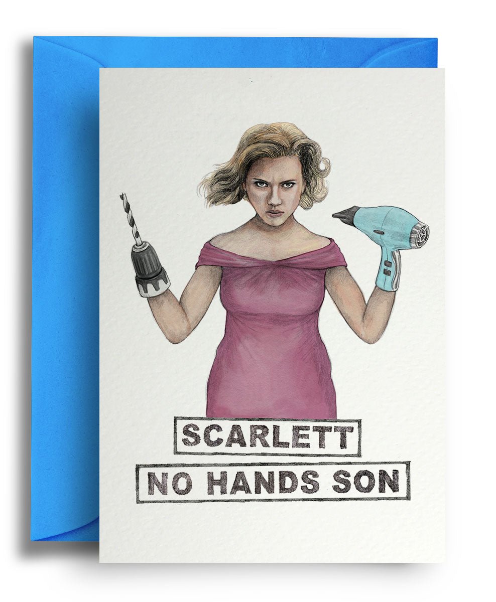 Scarlett No Hands Son - Quite Good Cards Funny Birthday Card