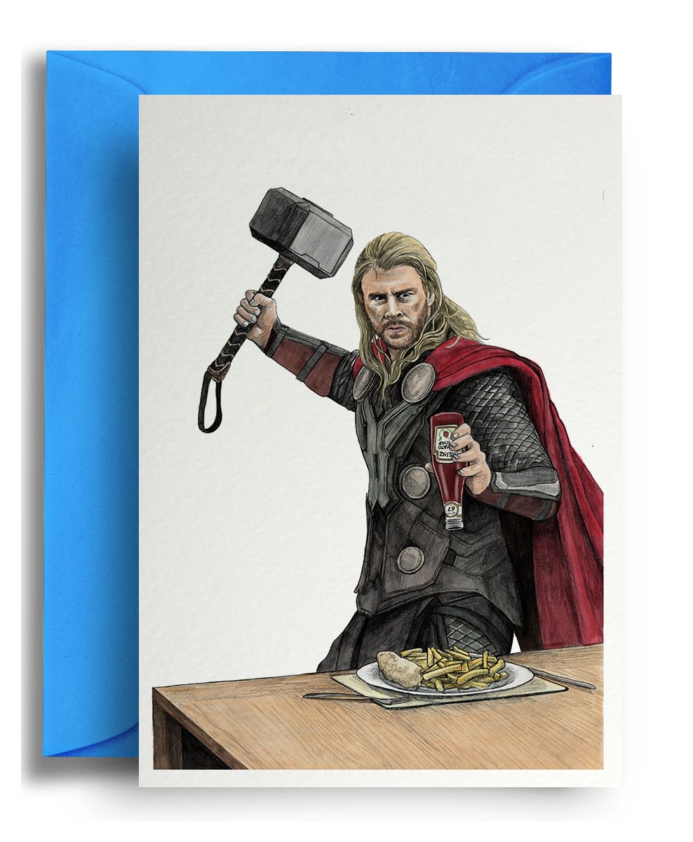 Thor Ketchup - Quite Good Cards Funny Birthday Card