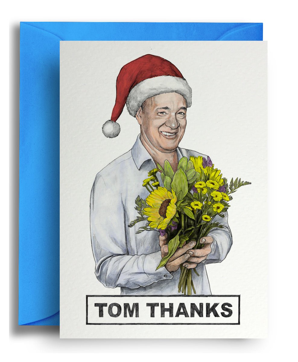 Tom Thanks Xmas Card - Quite Good Cards Funny Birthday Card