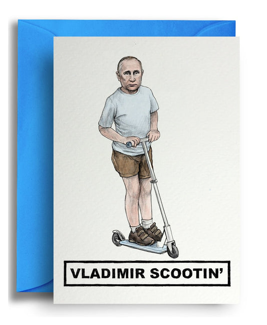 Vladimir Scooting - Quite Good Cards Funny Birthday Card