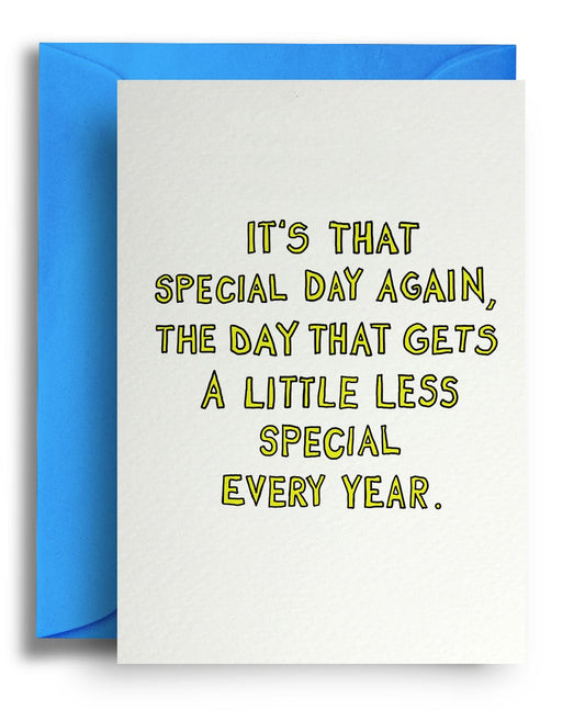 Your Special Day - Quite Good Cards Funny Birthday Card